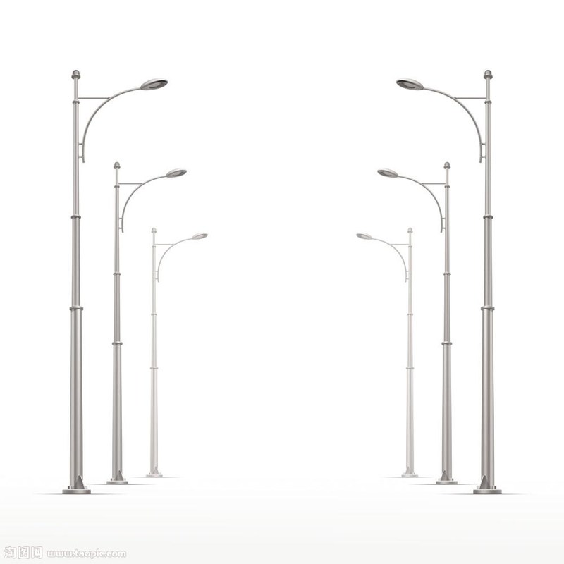 Metal la luz de aluminio del poste de la calle, accesorio del alumbrado