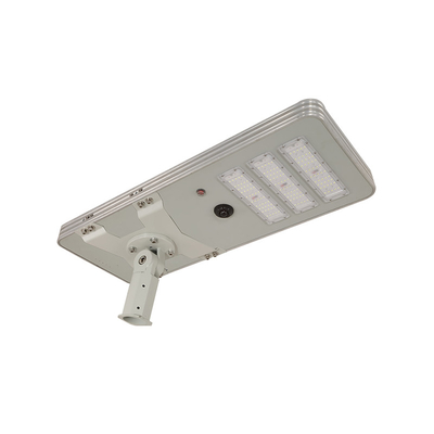 All In One Solar Street Courtyard Light Manufacturer Round Corner 3 Heads 150W 715x350x60mm